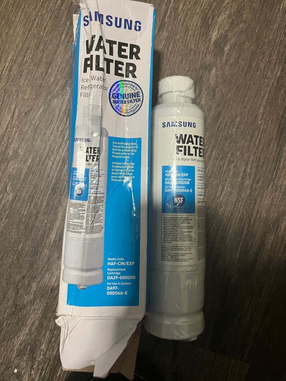 Genuine Samsung Refrigerator Water Filter HAF-CIN/EXP DA29-00020B